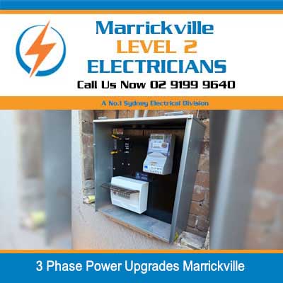 3 phase power upgrade with electrical panel and meter box in Marrickville